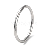 304 Stainless Steel Simple Plain Band Finger Ring for Women Men RJEW-F152-01G-P-1