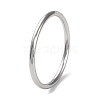 Non-Tarnish 304 Stainless Steel Simple Plain Band Finger Ring for Women Men RJEW-F152-01G-P-1