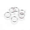 Tarnish Resistant 304 Stainless Steel Open Jump Rings STAS-P212-25P-09-1