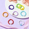 Glass Seed Beads Stretch Rings RJEW-MZ00023-2