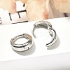 304 Stainless Steel Hoop Earrings for Women EJEW-C096-52P-5