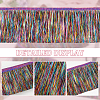 10M PET Tassel Polyester Ribbon Trim OCOR-WH0078-164-4