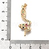 Brass Micro Pave Cubic Zirconia Pendants KK-M318-33G-3