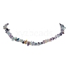 Natural Fluorite Chip Beaded Necklace NJEW-JN04615-11-1