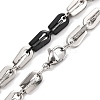 201 Stainless Steel Arch Links Chain Necklace NJEW-F222-38EBP-08-2