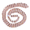 Electroplate Transparent Glass Beads Strands EGLA-N002-33-C01-2
