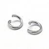 Tarnish Resistant 304 Stainless Steel Jump Rings X-STAS-E043-8x1mm-2