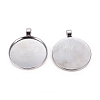 Alloy Pendant Cabochon Settings LS-PALLOY-S602-B-LF-2