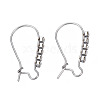 304 Stainless Steel Hoop Earrings Findings Kidney Ear Wires LS-STAS-N092-138B-01-1