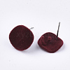 Flocky Iron Stud Earring Findings IFIN-S704-34C-2