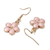 Flower Alloy Enamel Dangle Earrings for Women EJEW-JE06156-5