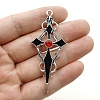 Halloween Zinc Alloy Gothic Cross Pendants PW-WG858CB-03-1