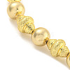 Rack Plating Brass Beaded Necklaces NJEW-P307-05G-2