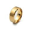 201 Stainless Steel Plain Band Ring for Men Women RJEW-WH0010-06D-MG-1