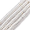 Electroplate Non-magnetic Synthetic Hematite Beads Strands X-G-Q465-29S-1