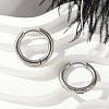 202 Stainless Steel Huggie Hoop Earrings EJEW-F111A-16mm-P-1