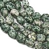 Natural Green Spot Jasper Beads Strands GG-CBA787B-A13-3