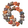 Painted Glass Beads Strands GLAA-Z021-03A-2