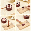 Brass Wax Seal Stamps with Rosewood Handle AJEW-WH0412-0064-3