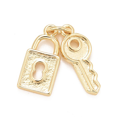 Eco-Friendly Brass Pendants KK-M225-16G-1