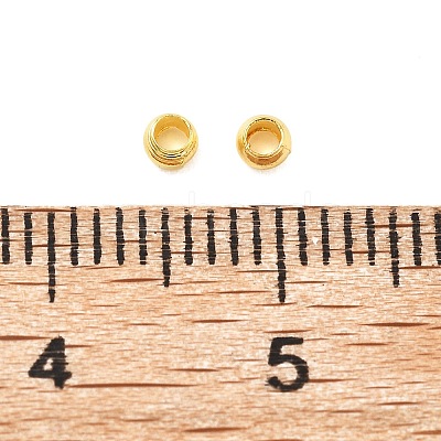 Brass Crimp Beads KK-S509-01G-03-1