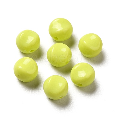 Opaque Acrylic Beads OACR-L013-003J-1