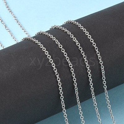 Tarnish Resistant 304 Stainless Steel Cable Chains CHS-R003-0.5mm-1