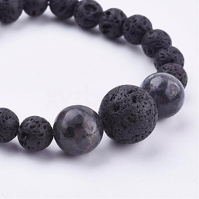 Natural Gemstone Beaded Necklaces & Stretch Bracelets Jewelry Sets SJEW-JS00918-1