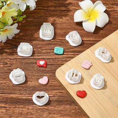 8 Pcs 8 Styles Polymer Clay Earring Cutters Kit ST-CJ0043-094-1