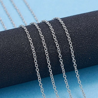 Tarnish Resistant 304 Stainless Steel Cable Chains CHS-F006-02A-P-1