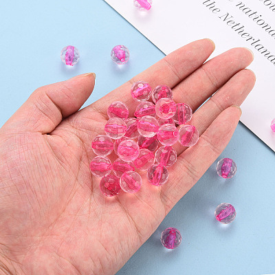Transparent Acrylic Beads TACR-S154-11A-82-1