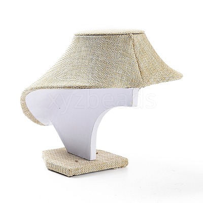 Bust Plastic Covered with Cloth Necklace Display Stands NDIS-L006-02-1