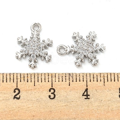 Brass Micro Pave Clear Cubic Zirconia Pendants FIND-Z044-09P-1