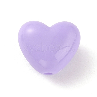 Opaque Acrylic Beads SACR-WH0005-06A-1