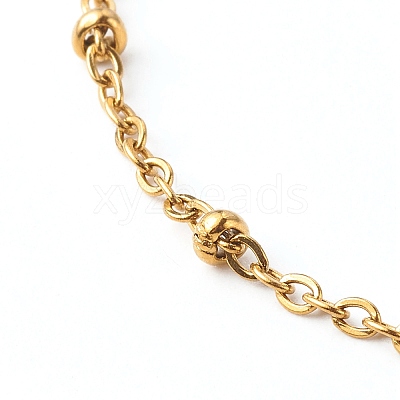 304 Stainless Steel Paperclip & Satellite Chains Bracelet Set X-BJEW-JB06523-1