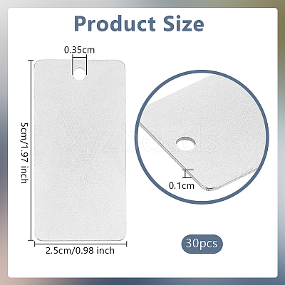 30Pcs 304 Stainless Steel Big Pendants STAS-OC0001-32-1