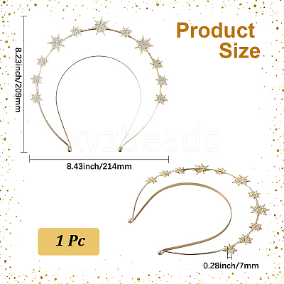Alloy Hair Bands OHAR-WH20005-31-1