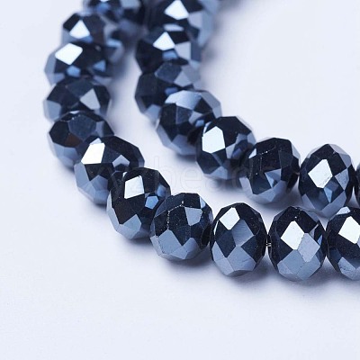 Electroplate Glass Beads Strands EGLA-A034-P10mm-A18-1