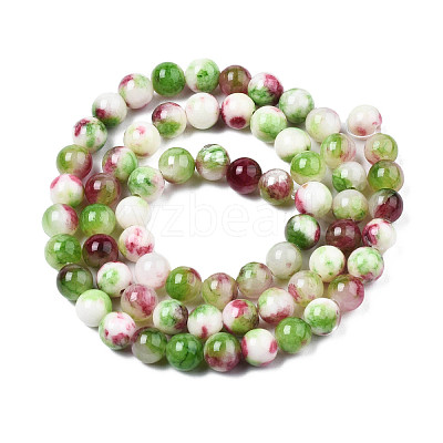 Natural Dyed Persian Jade Gemstone Bead Strands G-R271-6mm-XP03-1