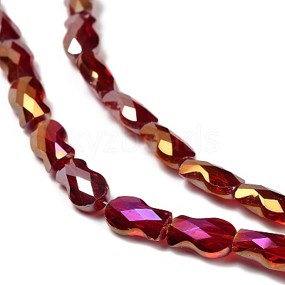 Electroplate Glass Beads Strands EGLA-P066-01A-AB11-1