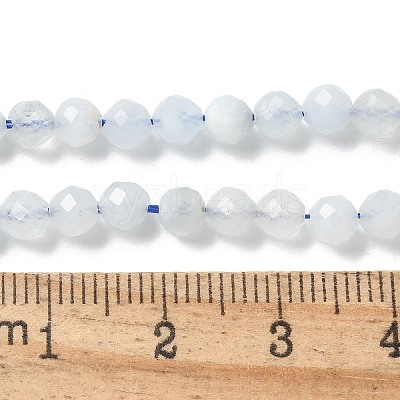 Natural Aquamarine Beads Strands G-E411-19E-4mm-01-1