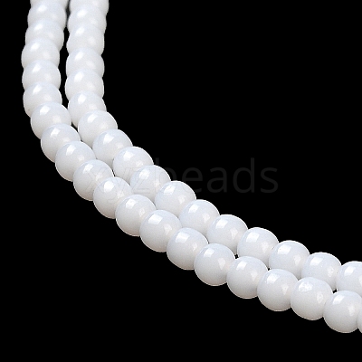 Imitation Jade Glass Beads Strands GLAA-K062-A01-09-1