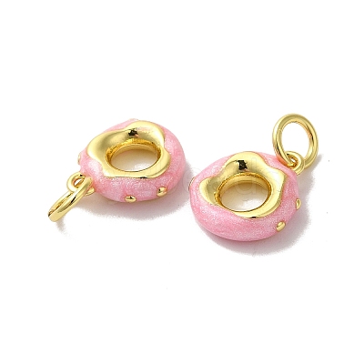 Brass Enamel Charms KK-H487-19G-1