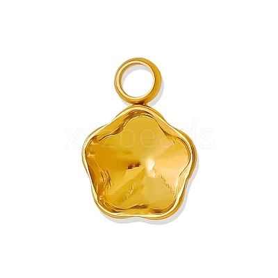 304 Stainless Steel Pendant Cabochon Settings PW-WG002AB-13-1