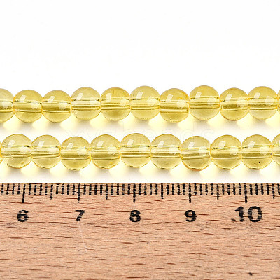 Baking Paint Transparent Glass Beads X1-DGLA-N006-6mm-04-1