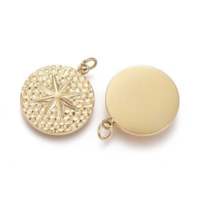 Ion Plating(IP) 304 Stainless Steel Pendants STAS-F256-002G-1