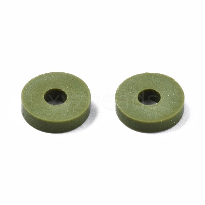 Handmade Polymer Clay Beads Strands CLAY-R089-6mm-T02B-29-1