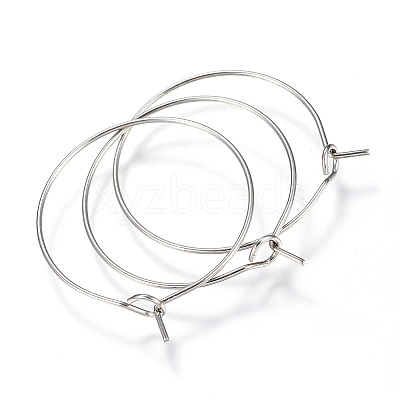 316L Surgical Stainless Steel Hoop Earring Findings STAS-G130-03P-1