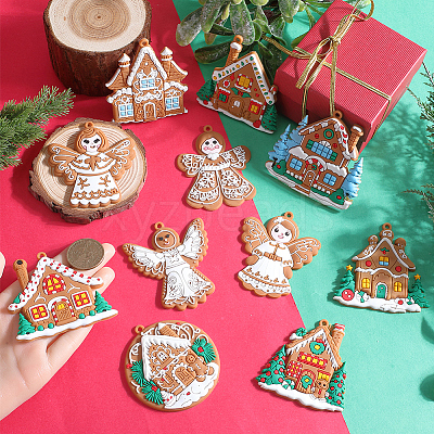 1Set Christmas Plastic Pendants DIY-SC0026-46B-1
