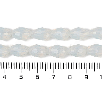 Electroplate Imitation Jade Glass Beads Strands LS-EGLA-N013-J8mm-D02-1